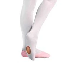 Meia Calça Infantil Ballet com Abertura Selene Fio 40 9585 - Branco - Visão 3