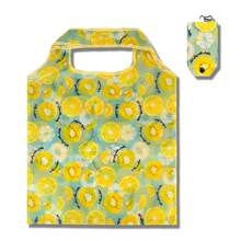 Geantă de cumpărături ușoară, portabilă, durabilă, rezistentă la apă, de mare capacitate, geantă pliabilă cu model leopard și floral, potrivită pentru cumpărături zilnice și călătorii