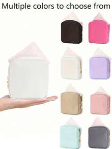 卫生巾收纳袋，便携式整理包，大容量，简约风格，可收纳卫生巾、护垫和卫生棉条，女性必备，外出携带非常方便