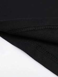 Artistic Rainbow Heart Girls T-Shirt - 100% Cotton Colorful Graphic Tee | Watercolor Love Print Short Sleeve Top, Sweet Casual Shirt For Girls - 黑色 - 查看 6