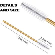 100 pezzi di pennelli monouso per ciglie, spazzole per mascara, applicatori per estensione ciglie, sopracciglia e trucco