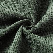 1 vỏ gối trang trí trung tính bằng vải nhung, vỏ gối mềm mại có họa tiết dệt sang trọng cho đệm ghế sofa phòng khách và giường - Xanh đậm - Xem 5