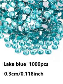 1000pcs-3mm Non-Thermal Repair Nail Art Silvery Base General Color Stick-On Diamonds, Flat Bottom Precious Stone Small Round Precious Stone DIY Nail Art Precious Stone, Mobile Phone Case Cup, Hair Accessories, Clothes, Shoes, Bags, Violent Bear Doll Accessories Precious Stone. Party Gift Decoration Art Ornaments