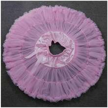 1 件女士紫色芭蕾舞裙蓬蓬薄纱蓬蓬裙松紧腰芭蕾泡泡裙裙长 45 厘米 - 白色 - 查看 6