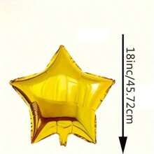 20 Peças Balões Estrela Preto e Dourado 18 Polegadas, Balões de Folha Dourados e Pretos em Forma de Estrela Pentagonal, Balões de Hélio para Festa de Aniversário, Formatura, Halloween, Desenho Animado para Decoração
