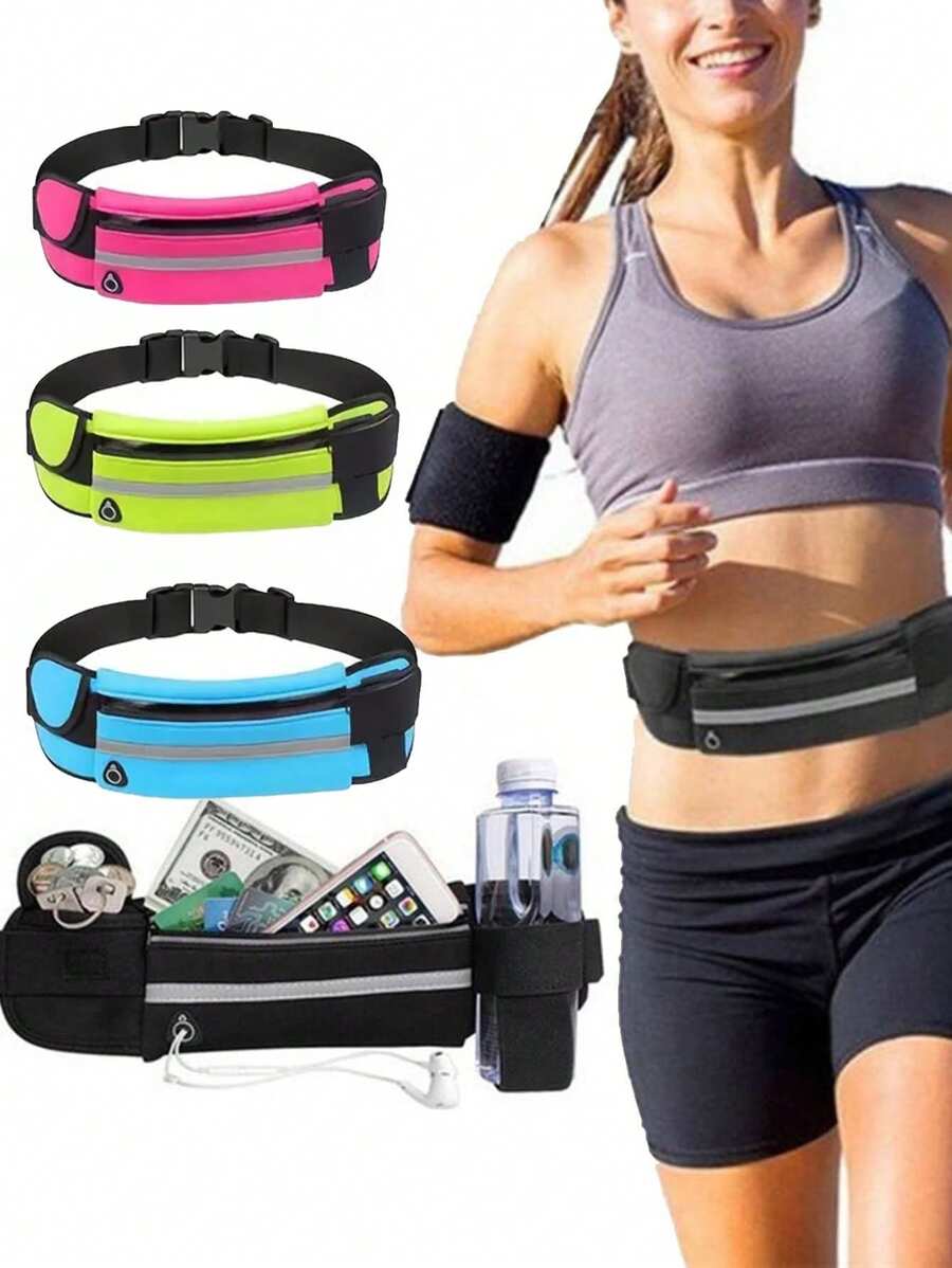 Creative Sports And Leisure Waist Bag, Waterproof And Shockproof, Close Fitting Mobile Phone Bag, Must Bring Magical Water Bottle Bag For Outdoor Cycling And Running