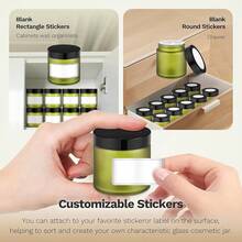 4 Oz Amber Glass Jar With Lids, 48 Pack Small Glass Candle Jars With Lids & Sticker, Empty Cosmetic Containers For Sample, Cream, Spice, Lotion, OintmentsSHEIN - 綠色 - 查看 6