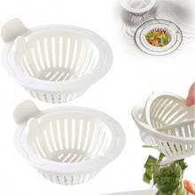 2pcs Easy Open Sink Strainer Kitchen Bathroom Drain Basket Trash Strainer Drain Hair Collector Prevent Clogged Sewer Drain Cover