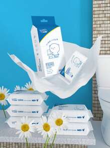 7pcs/Pack Flushable Wet Wipes, Water-Soluble Material Won't Cause Clogging, And Practical, Suitable For Travel, Please Purchase Carefully!