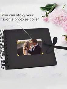 1 Pieza Álbum de 60 páginas (30 hojas) de papel kraft de tamaño pequeño, adecuado como libro de invitados de boda, regalo de cumpleaños DIY, registro de aniversario, manualidades, regalo conmemorativo de vacaciones, regalo de almacenamiento de fotos hecho a mano