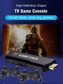 1 zestaw domowej konsoli do gier, ponad 40 000 wbudowanych gier, 12 emulatorów (np. NES/GBA), możliwość podłączenia do telewizora/projektora, bezprzewodowa rozgrywka dla 2 graczy, joystick do gier, klasyczny, czerwono-biały kolor retro, możliwość podłączenia i grania, kontroler do gier PS, prezent świąteczny, dla męża/chłopaka, artykuły imprezowe - Wielokolorowe - Zobacz 4