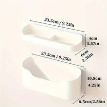 Soporte para paraguas montado en la pared, estilo de sujeción sin clavos, estante de almacenamiento multifuncional para paraguas doméstico, soporte para sombrilla, 1. - Gris - Ver 6