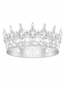 1pc Multicolor Prince & Princess Crown, Suitable Birthday Party, Coming Of Age Ceremony Gift For Girls, Can Be Worn In Daily Life And Parties, Cute Crown Essential For Birthday Parties - Multiple Colors Available - View 16