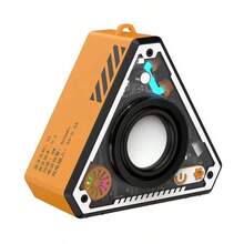 Perfect Back To School Gift For College Students 2025 Best Gifts For Boyfriend DOVVEE Mini Portable Wireless Bluetooth Speaker With Lights And Lanyard, TWS Dual Pairing For Music, Perfect For Outdoor And Home Use, For Women/Girls And Boys (Orange - 2) - 橘色 - 查看 1