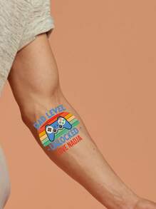 15pcs Customized Father's Day Tattoo Stickers, Tattoos For All Occasions, Perfect For Daily Wear, Female Male Tattoos, Waterproof, Sweatproof And Scratch-Resistant, Easy To Manipulate, Suitable For Attending Parties, Gatherings, Birthdays, Birthday Decorations And Daily Use, Can Be Used On The Abdomen, Thighs, Clavicles, Backs And Other Parts Of The Body, Which Are Temporary Tattoos.