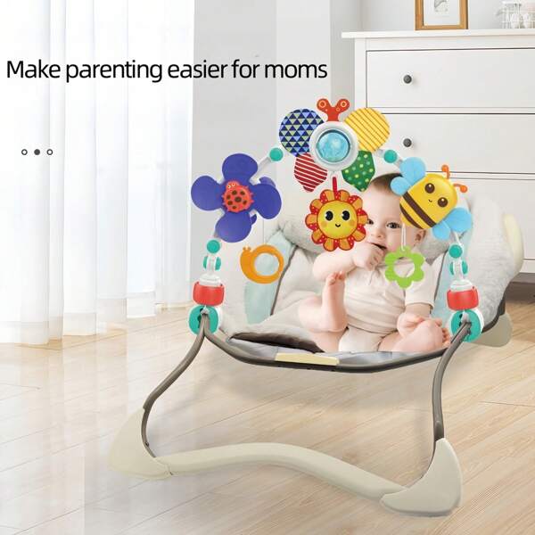 1pc Baby Bed Bell, Infant Soothing Bed Hanging Toy, Adjustable Length Suspension/Available For Car Safety Seats, Stroller Pendant, Educational Toy