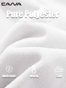 Cavva 女士抓绒背心外套，无袖轻便拉链夹克，保暖柔软，带拉链口袋，适合运动、办公、户外活动、聚会、露营、骑行、徒步旅行等冬季穿着。 - 白色 - 查看 7