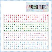 4 卷高端精致空心模切宠物胶带，适用于剪贴簿、泡泡时间系列，适用于礼物、办公室、家庭、标记、标签、教室、娱乐玩具、学生计划器 DIY 复古趣味装饰贴纸学校用品、返校 - 彩色 - 查看 13