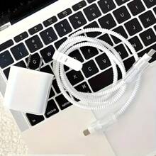 5pcs Minimalist Transparent Charging Protector Cases, Compatible With Apple 14 Series And 13 Fast Charging Adapters, 20W Charger Protective Case, Ideal Gift Cable Protector, Charger Accessories, Phone Accessories