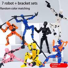 1 pieza Figura de acción de maniquí móvil Lucky 13 de 8+años, juguete decorativo de ensamblaje DIY creativo, regalo antiestrés