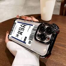Una funda de teléfono de diseño de boletos de Nueva York de alta calidad, suave y transparente, elegante y simple, funda de protección creativa personalizada, a prueba de golpes y resistente a caídas, duradera y resistente a las manchas, adecuada para todas las series de , compatible con  17.17 Pro...17 Pro Max...17 Agua. 16.16 Pro...16 Pro Máx.16 más.. 15.15 Pro Max...15 Pro...15 más.. 14.14 Pro...14 más..14 Pro Max... 13.13 Pro...13 Pro Max...12.12 Pro...12 Pro Max...11.11 Pro...11 Pro Máx.XR.X.XS.XS máx.Se.MiNi ofrece protección contra caídas. - Transparente 900 - Ver 4