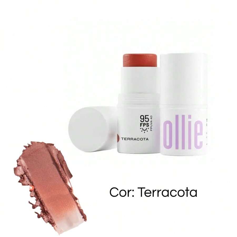 Ollie 3 In 1 Stick - Blush, Lipstick And Eyeshadow SPF 95 4.5g - Đất nung - Xem 1