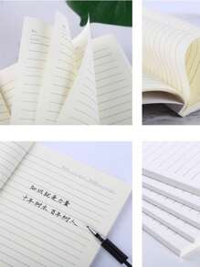 Cahier de bureau élégant A5 + stylo rétractable bicolore à pointe balle de 0,7 mm - pour une excellente écriture