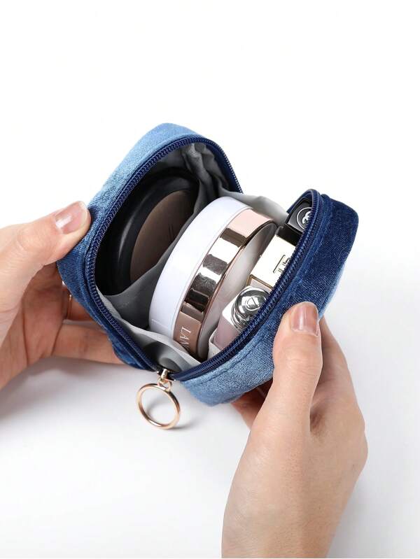 Suede Mouth Red Envelope Mini Small Makeup Bag, Commuting Portable Miscellaneous Bag, Women's Portable Outdoor Lipstick, Skincare Products, Portable Small Miscellaneous Storage Bag, Travel Cute Small Bag