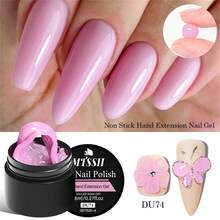 Mtssii 4pcs Non-Stick Hand Solid Nail Extension Gel Set With Flower Molds Sculpting Brush-Clear White Pink Prolong Hard Gel 3D Carving Flower Nail Art Shaping Gel Rhinestone Glue Gel Easy To Operate Gift For Home Salon Manicure Kit Nail Supplies Nails - 彩色 - 查看 8