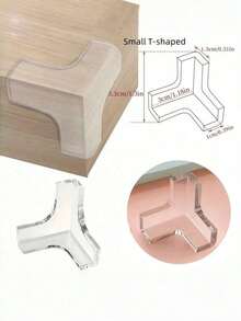 4/8/12/24pcs Safety Table Corner Protectors, Furniture Anti-Collision Silicone Furniture Corner Protector Soft Transparent Cover
