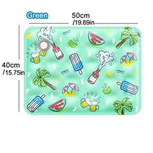 宠物降温床垫注水降温垫，宠物冰垫PVC复合面料充水夏季宠物降温垫，室内外狗狗猫咪降温垫 - 綠色 - 查看 9