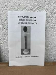 Ventilador De Torre 82cm Silencioso 3 Velocidades Control Remoto Ventilador Torre Ventiladores Ventilador Torre Silencioso - Blanco y Negro - Ver 6