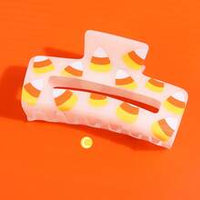 1 Piece Personalized Halloween Ghost,Pumpkin,Candy Corm Glow In The Dark Acetate Hair Claw Clip Fall Hair Accessories Autumn Hair Clips Fashion Hair Clutch Elegant Clips For Hair Winter For Vacation Outfits Woman