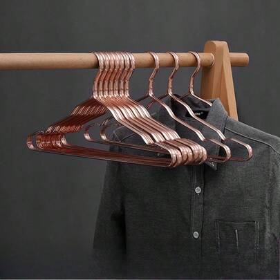 5Pcs/Set Suit Clothes Rack Aluminum Alloy Clothes Adult Rack Slip-Seamless Cloth Hanger: Space-Saving Wardrobe Organization For Home And Dorm, Durable Aluminum Alloy Construction, Slip-Seamless Hangers With Gentle Shoulder Support, Keeps Shirts, Blouses, Suits, Dresses, And Trousers Neatly Aligned, Rust-Resistant Finish, Easy Assembly, Ideal For Compact Closets, Entryways, And Dressing Areas, Enhances Airflow And Reduces Wrinkles, Premium Storage Solution For Daily Outfits And Seasonal Wardrobe Changes