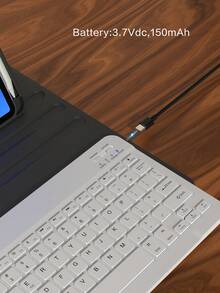 适用于 iPad 的旋转保护键盘套,兼容 iPad 第十代,采用 PU 皮革材质,适用于 iPad 10.2 英寸、9/8/7 英寸、Air 3/10.5 英寸、Pro 11 英寸(2018/2020/2021/2022 年款),配备亚克力背板和 Apple Pencil 插槽,适用于 iPad (A16) 11 英寸第十一代(2025 年款),支持 3 档角度调节,兼容 iPad Air 4/5/11 英寸 (M2) 2024 年款/(M3) 2025 年款,内置 150mAh 电池 - 黑色 - 黑色 - 查看 7
