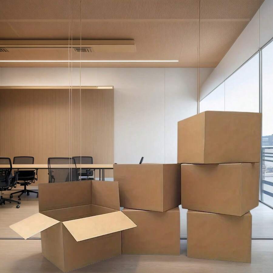 Brown Corrugated Cardboard Box (Pack Of 12) – 5 Sizes Available – Heavy-Duty Packaging For Shipping And Moving – Made In Spain - Caja 30L (40x30x25cm) 12 Piezas - 查看 1