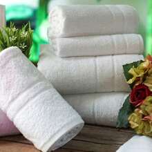 Jogo 2 Peças de Toalhas De Banho e Rosto Gigante 80x140cm Hotel Pousada 450gr/m2 – Dubai - BRANCO - Visão 3