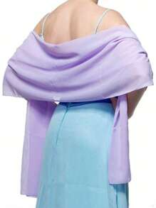 Elegant Women Shawls Wraps For Evening Dresses Bridal Bridesmaid Wedding Shawl Solid Color Party Capes Decoration Scarf