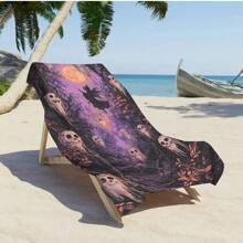 Couverture de plage personnalisée en dauphin, doux et absorbant, séchage rapide, 250 g/m², grande serviette de plage, tapis de yoga, écharpe de protection solaire, convient pour les voyages, le camping, la natation, les pique-niques, 70*140 cm ou 90*180 cm