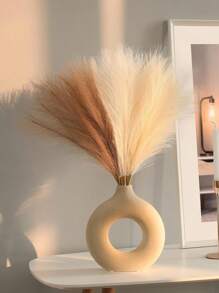 50/30/20/10pcs Faux Pampas Grass, Brown Pampas, Artificial Fluffy Pampas Grass, Fluffy Grass Flower Decorations For Bohemian Home Wedding Decoration, Outdoor Wedding, Wedding Decoration, Spring Decoration