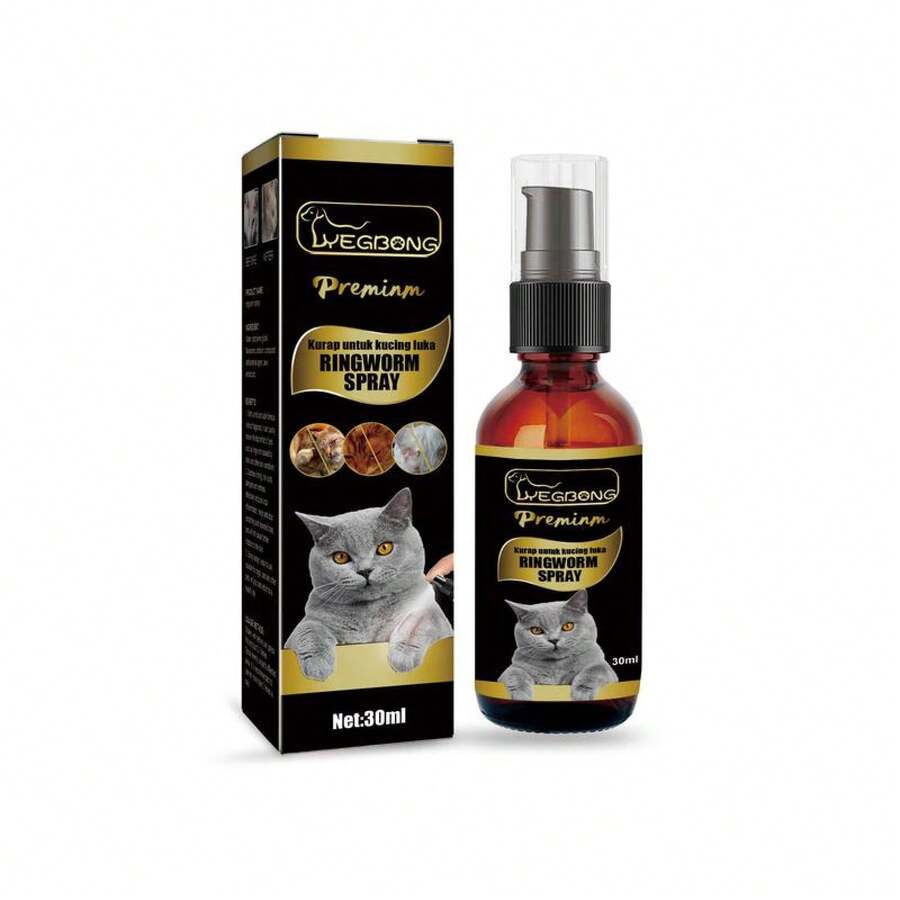 Yegbong Pet Cat Skin Care Anti-Mite, Anti-Ringworm, And Itch-Relief Spray - 1PCS - View 1
