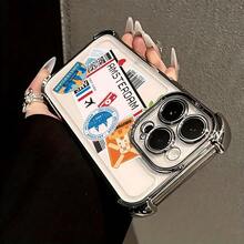 Funda de Teléfono de Viaje Nacional Nueva York Los Ángeles Moscú Compatible con 16 15 14 13 12 11 Pro X XR XS 8 Plus Funda Transparente Suave a Prueba de Golpes - Colores mixtos - Ver 4