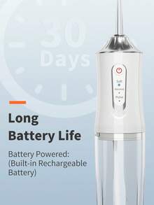 1 máy làm sạch răng cầm tay không dây có thể sạc lại, máy tăm nước điện, máy tăm nước nha khoa có 3 chế độ và 4 vòi phun để chăm sóc răng miệng tại nhà, máy phun nước nha khoa để làm sạch răng - Nhiều màu - Xem 4