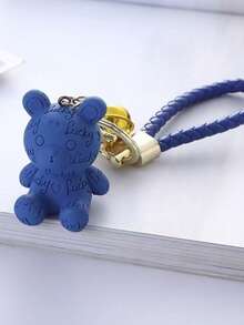 1pc Cute Animal Shaped Resin Letter Sitting Bear Bag Charm Backpack Decor - Multicolor - View 13