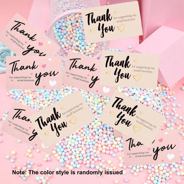 50/100 piezas Surtido de tarjetas de agradecimiento, tarjetas de decoración para envolver regalos, tarjetas del Día del Maestro, tarjetas de invitación, tarjetas de felicitación, útiles escolares, de vuelta a la escuela