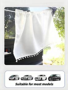 1 Pack Car Side Window Sunshade With Suction Cup, Baby/Child Sun Shade, Heat Insulation For Most Car Models, Suitable For Front And Rear Windows (Hand Wash Recommended, Machine Wash Prohibited) - White - View 7