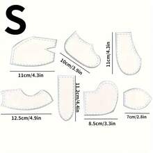 7 件套生动的亚克力兔子剪影绗缝模板 - 非常适合制作独特的 DIY 记忆被子、缝纫项目和家居装饰，附带清晰的说明和免费礼品包装