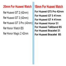 18mm/20mm 仿皮表带，快拆表带，适用于 Vivoactive 4S/5/3、Active 6/5、Approach S50 手表以及 Watch GT5/4/3/2，S1/B5 智能手表手链，柔软腕带配件 - 彩色 - 查看 11