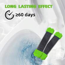 8件磁性马桶清洁剂，绿色免提马桶清洁工具，塑料制成，自动清洁马桶和水箱表面，马桶护理清洁刷，清洁工具配件，适用于浴室/卫生间/厨房使用
