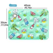 宠物降温床垫注水降温垫，宠物冰垫PVC复合面料充水夏季宠物降温垫，室内外狗狗猫咪降温垫 - 綠色 - 查看 11